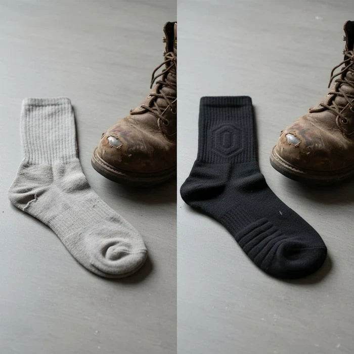 Heel and toe, doubled